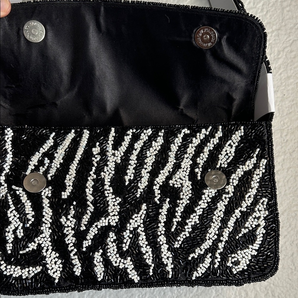 “From India to You” Zebra Beaded Shoulder Bag - (Viral TJ Maxx / Marshall’s Bag) - Picture 3 of 5
